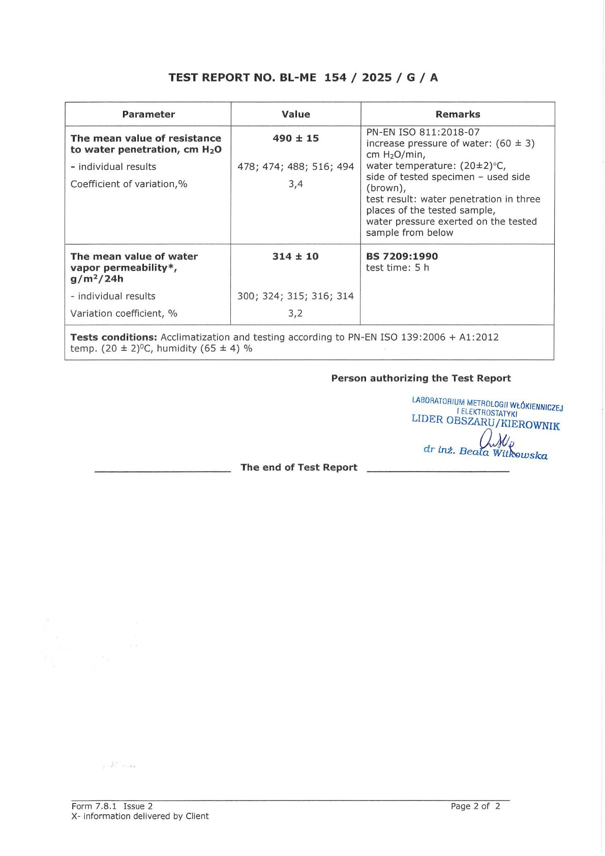 Certyfikat Tailor Made